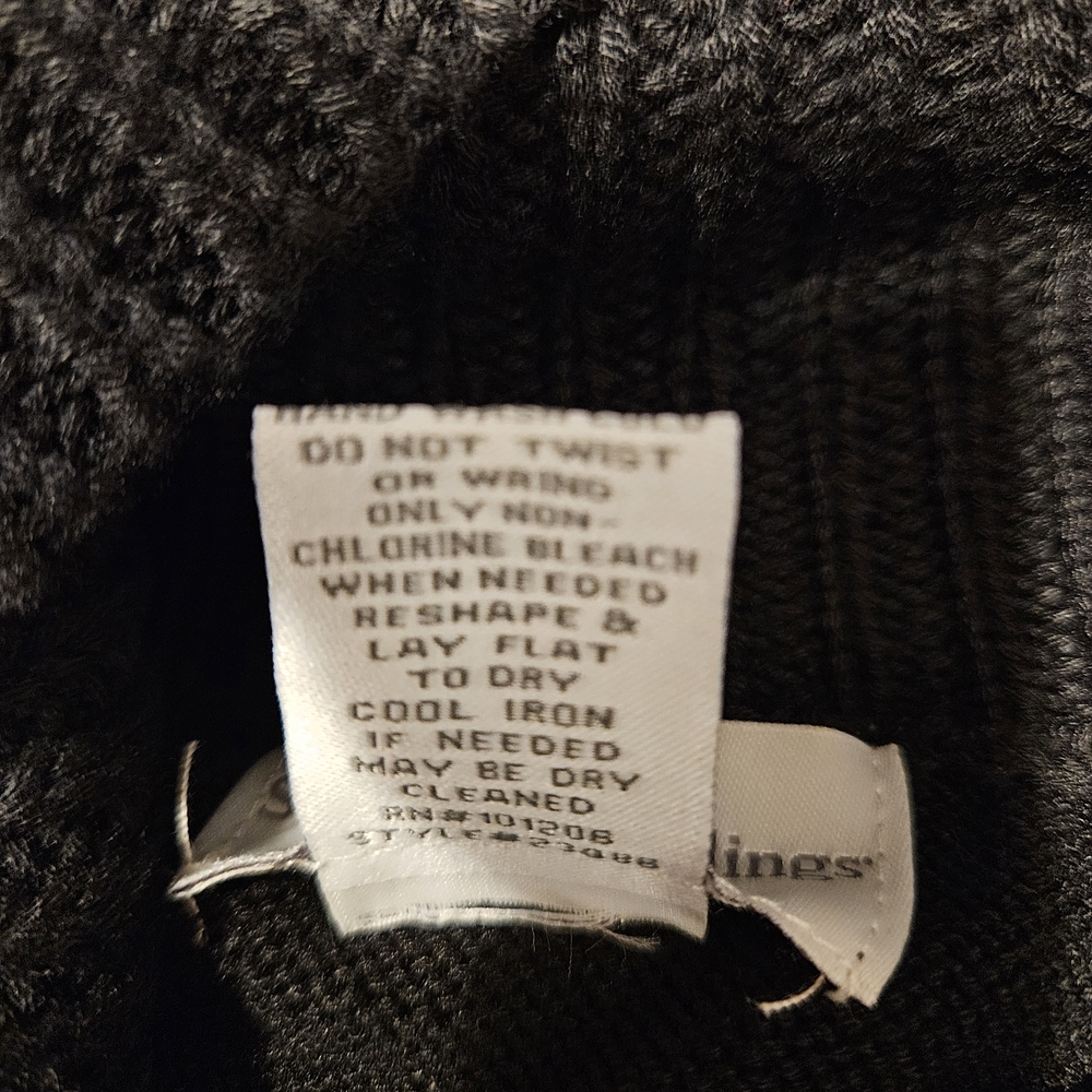 Soft Surroundings Black Cowl Neck Sweater - Picture 6 of 7
